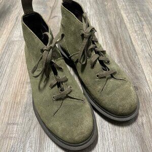 Dr. Martens Church Suede Monkey Boot - Olive Green